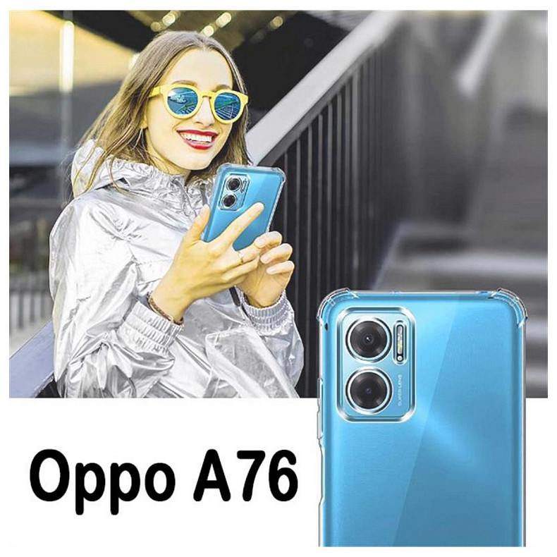 Чохол-накладка BeCover Anti-Shock для Oppo A76/A96 Clear (707887)