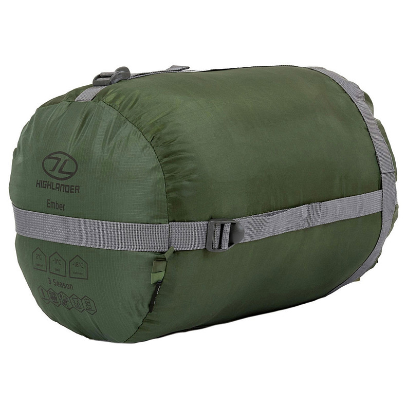 Спальний мішок Highlander Phoenix Ember 250/-3°C Olive Green Left (SB243-OG)