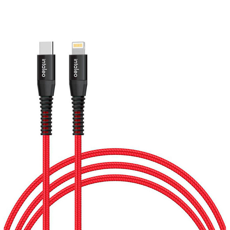 Кабель Intaleo CBRNYTL1 USB-C-Lightning 1.2м Red (1283126504129)