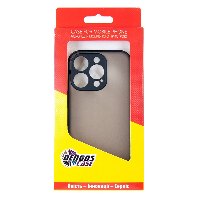 Чeхол-накладка Dengos Matt для Apple iPhone 16 Pro Black (DG-TPU-MATT-150)