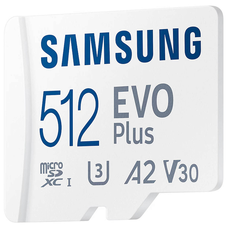 Карта пам'яті SAMSUNG MICRO SDXC EVO+ 512GB V30 W/A MB-MC512SA/EU