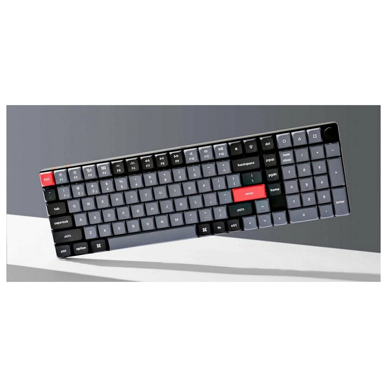 Клавіатура Keychron K17 Pro 100Key Gateron MX 2.0 Red WL/BT/USB-A QMK White LED чорний