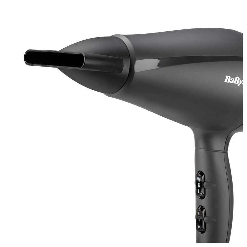 Фен Babyliss Super Light Pro, 2000Вт, 3 режими, HTDC мотор, тонкий концентратор 6 мм, чорний