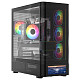 Корпус Modecom VOLCANO AQ500 ARGB MIDI FRONT LCD 6,2”, 4x120mm fans BLACK без БЖ ATX