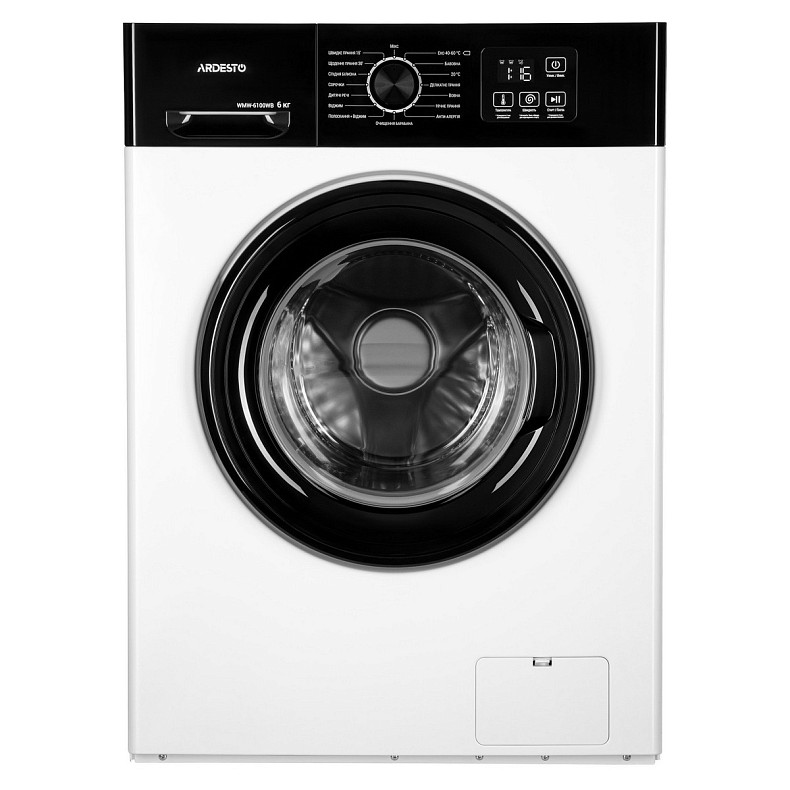 Стиральная машина ARDESTO фронтальная, 6кг, 1200, А++, 45см, дисплей, белый