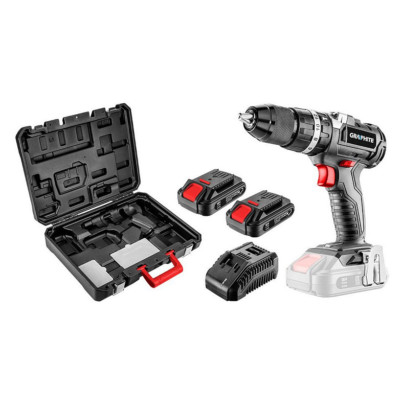 Шурупокрут-дриль акумуляторний GRAPHITE 58G020-SET2