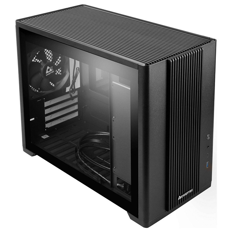 Корпус Chieftec UNI BX-10B-M-OP mATX, без БЖ, Black