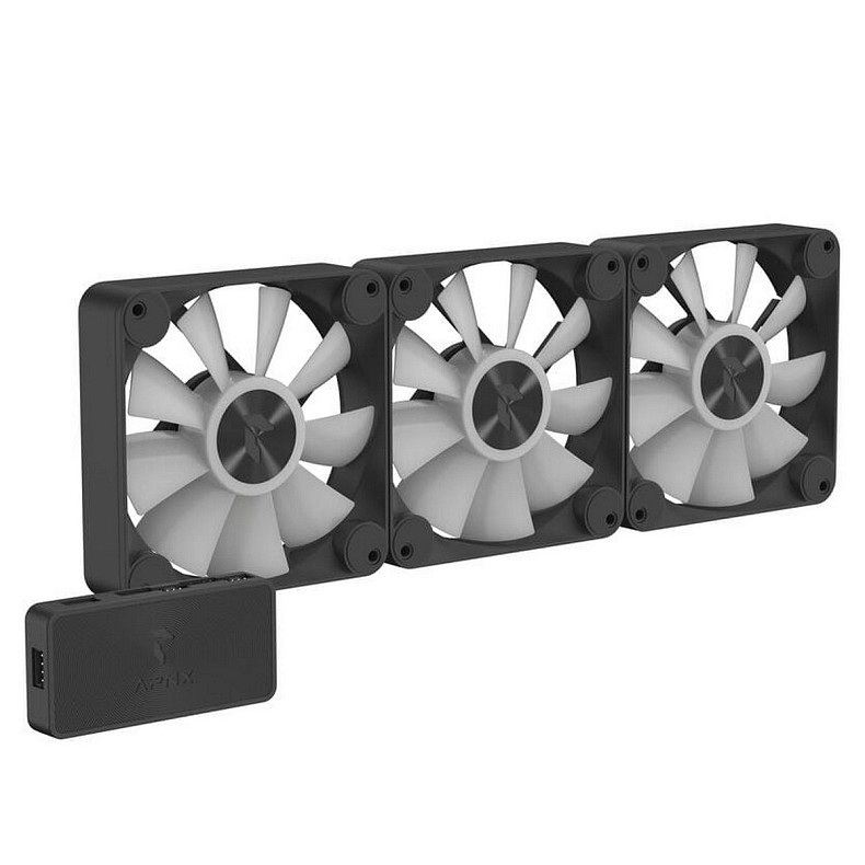 Вентилятор APNX FP1-120 ARGB Black - 3 Pack (APF3-PF11257.11)