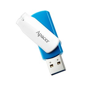 Флеш-накопичувач USB3.1 64GB Apacer AH357 Blue/White (AP64GAH357U-1)