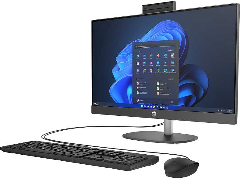 Моноблок 23.8'' HP ProOne 240 G10 i7-1355U/16Gb/SSD512Gb/K&M/Cam/WiFi/DOS/Iron Gray