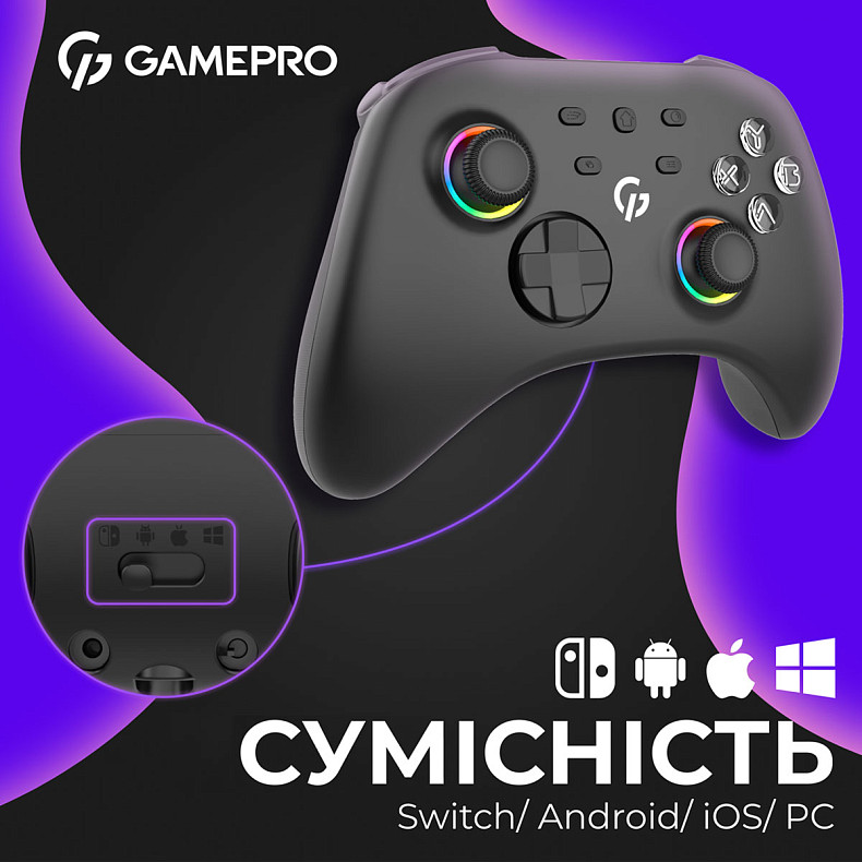 Бездротовий геймпад GamePro GPX13BDOC