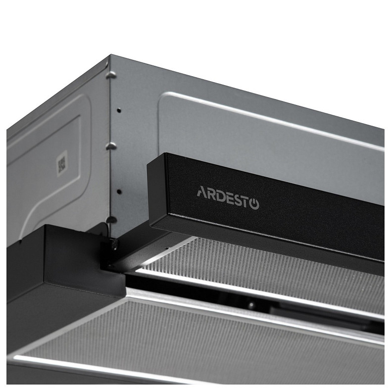 Витяжка Ardesto телескопічна, 60см, 450м3ч, метал, 2х1Вт LED, кнопкове, чорний