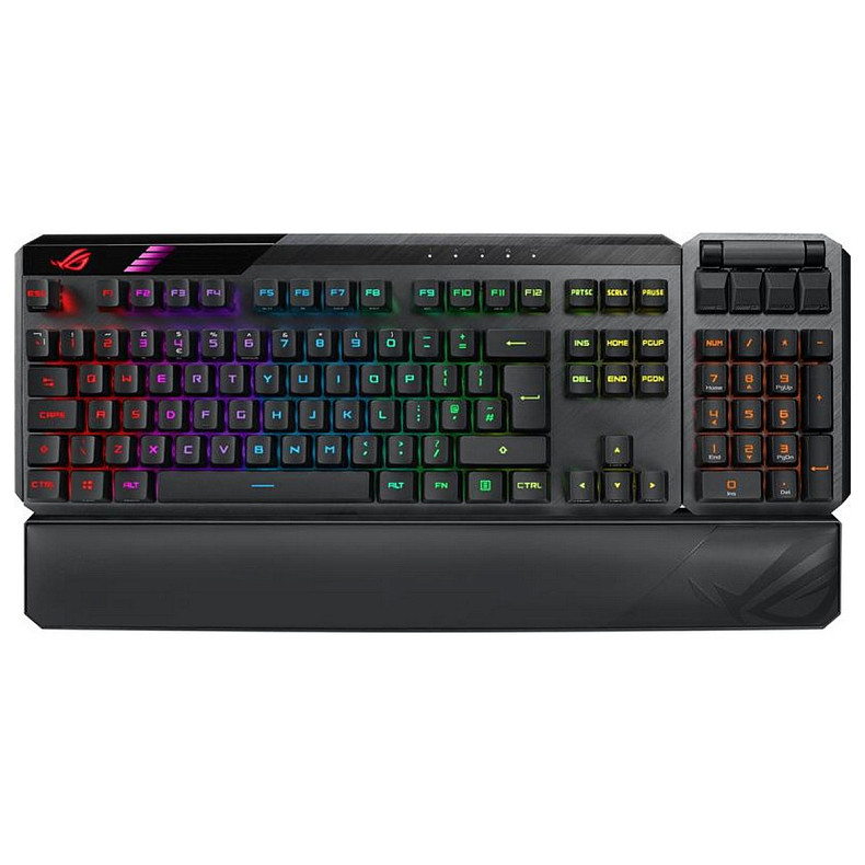 Бездротова клавіатура Asus ROG Claymore II RD RGB WL Black (90MP01W0-BKUA01)