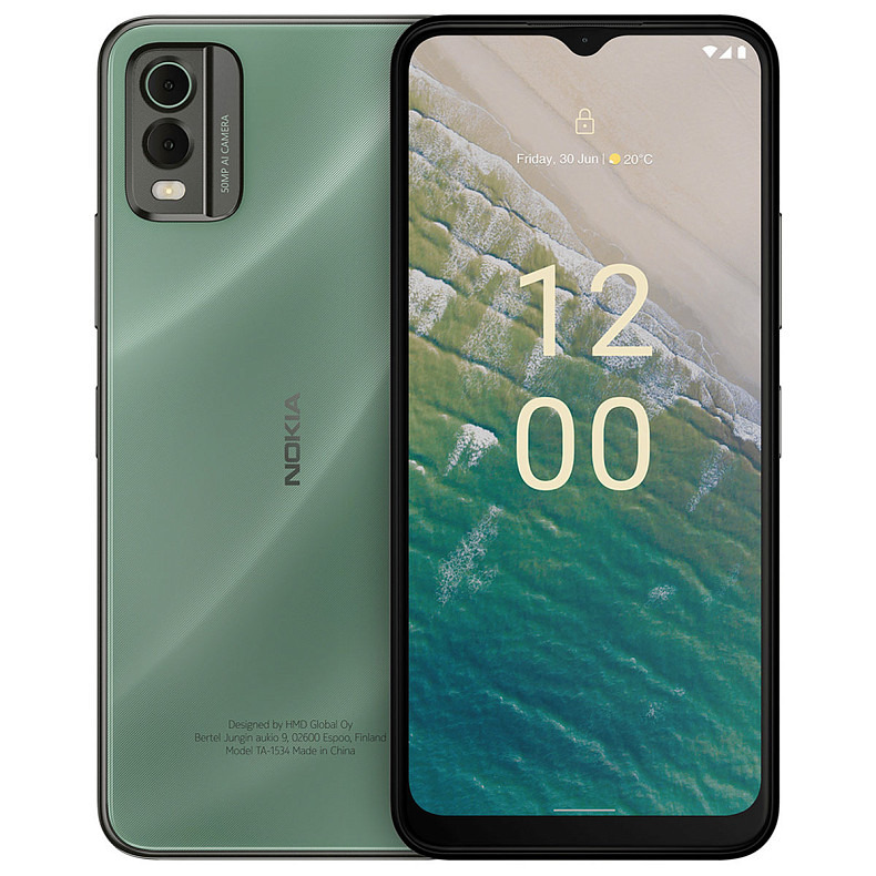 Смартфон Nokia C32 6/128GB Dual Sim Green