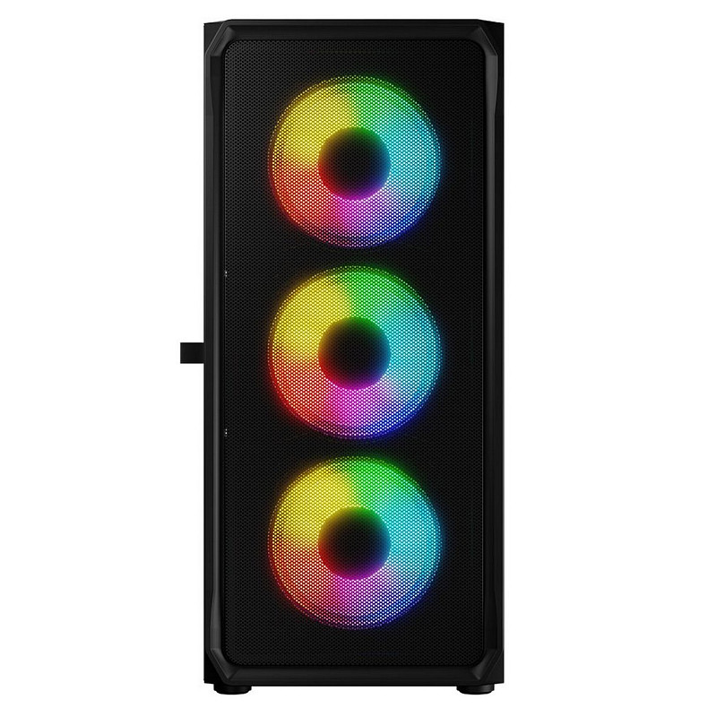 Корпус LogicConcept PORTOS MESH+GLASS ARGB fans 4x120mm BLACK без БЖ ATX