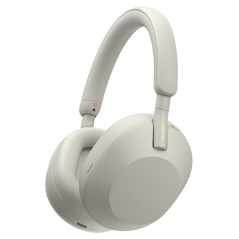 Наушники Over-ear Sony WH-1000XM5 BT 5.2, ANC, Hi-Res, AAC, LDAC, Wireless, Mic, Серебристый