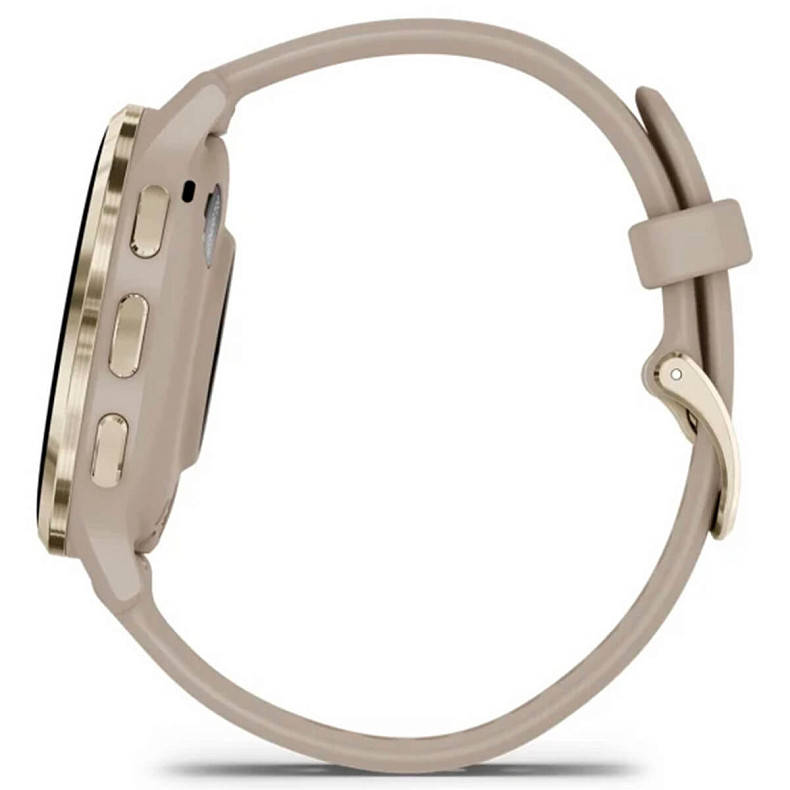 Спортивные часы GARMIN Venu 3s Soft Gold Stainless Steel Bezel with French Gray Case and Silicone Band