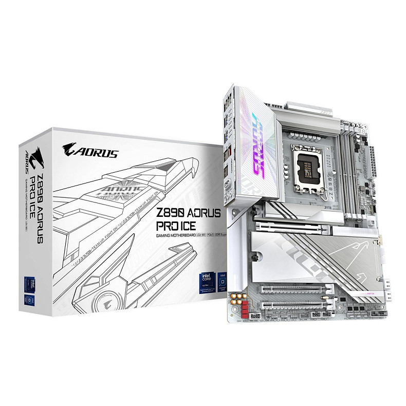 Материнська плата Gigabyte Z890 Aorus Pro Ice Socket 1851