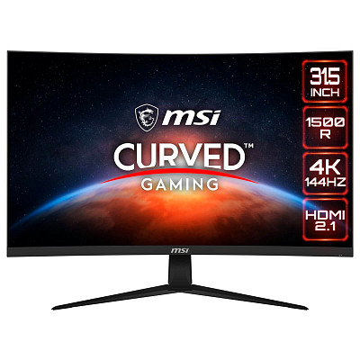 Монитор MSI 31.5" G321CU 2x HDMI, DP, USB-C, VA, 3840x2160, 144Hz, 1ms, sRGB 114%%, CURVED