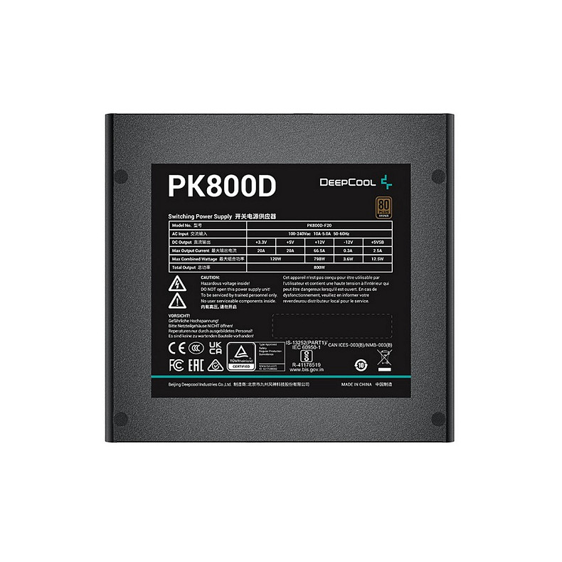 Блок питания DeepCool PK800D 800W (R-PK800D-FA0B-EU)