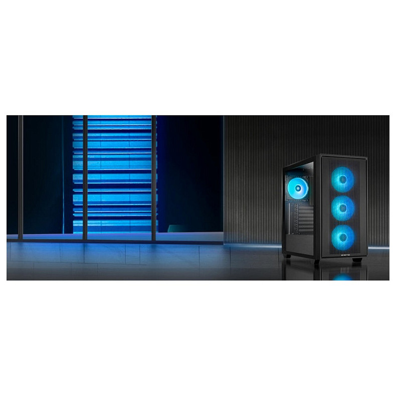 Корпус Chieftec hunter 3 gs-03b-op 4x120mm A-RGB, USB-C, E-ATX, без БП, black
