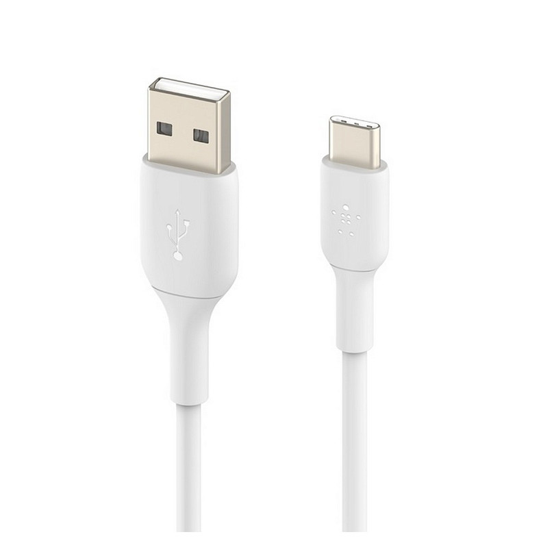 Кабель Belkin USB-A – USB-С, PVC, 1м White