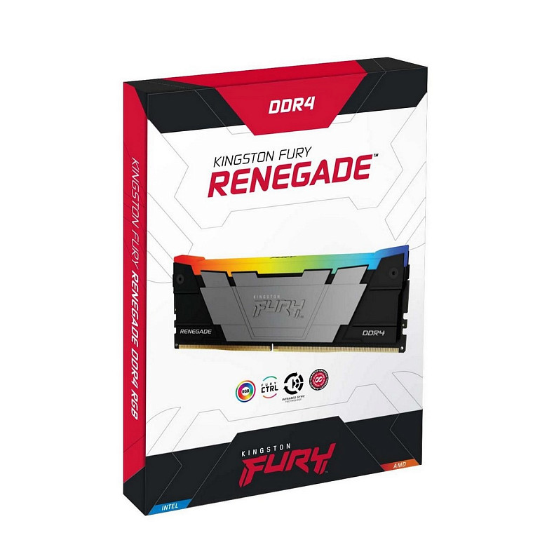 ОЗП Kingston DDR4 64GB KIT (32GBx2) 3200 FURY Renegade RGB