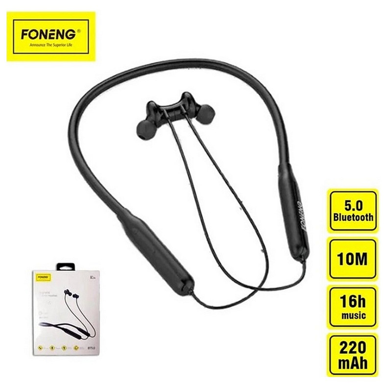 Bluetooth-гарнитура Foneng Neckband Sport BL34 (BL34-BE-N)