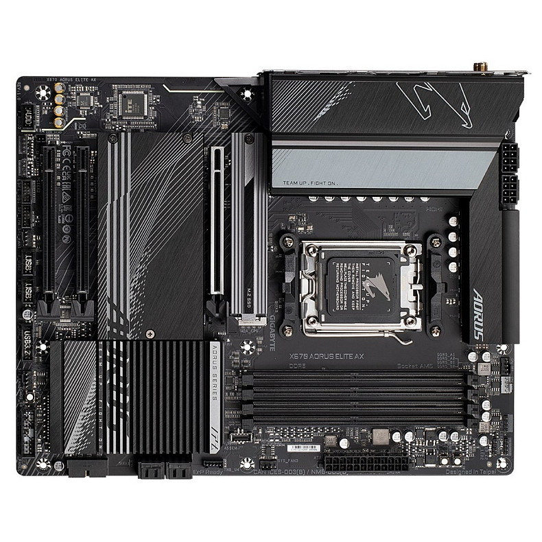 Материнська плата Gigabyte X670 Aorus Elite AX Socket AM5