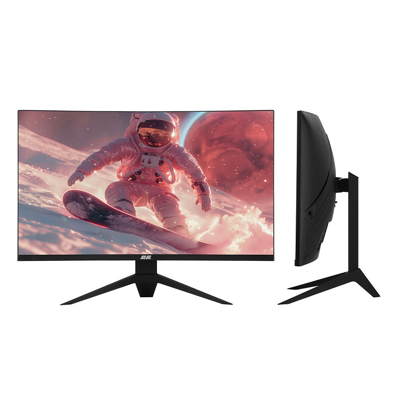 Монітор 2E GAMING 27" G2724BV HDMI, DP, VA, 2560x1440, 165Hz, 1ms, CURVED, FreeSync