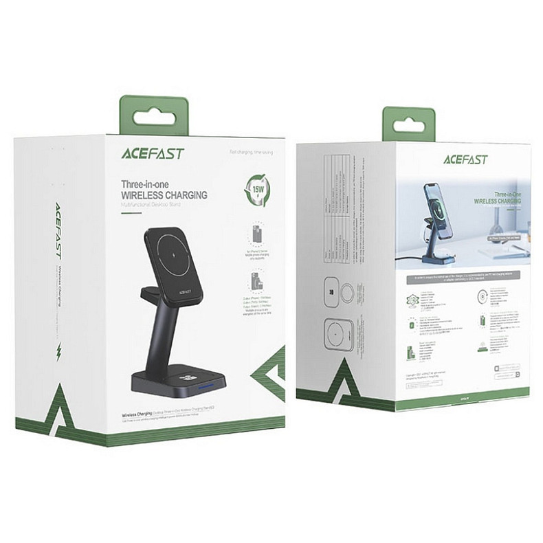 Зарядное устройство для Wireless QI 3in1 18W E3 Acefast