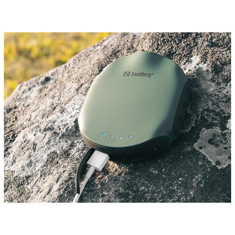 УМБ Sandberg Survivor 10000mAh, 2xUSB, IPX6, мини-компас и фонарик