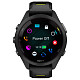Спортивний годинник GARMIN Forerunner 265S Black Bezel and Case with Black/Amp Yellow Silicone Band