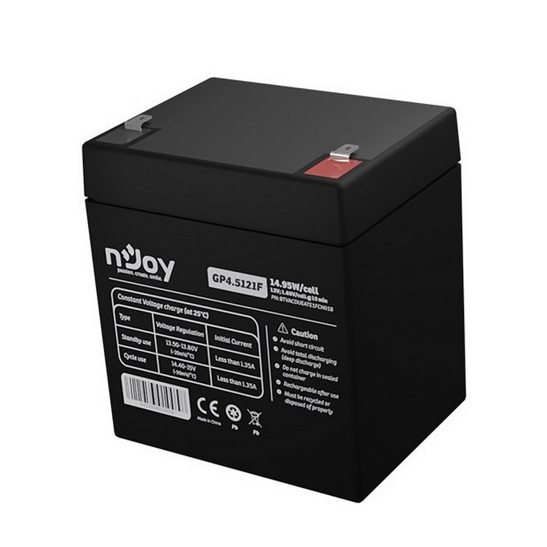Акумуляторна батарея Njoy GP4.5121F 12V 4.5AH (BTVACDUEATE1FCN01B) AGM