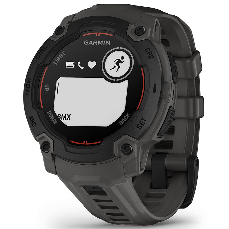 Спортивные часы GARMIN Instinct E 45mm Black with Charcoal Silicone