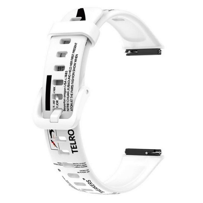 Ремінець BeCover Modern Style для Huawei Band 7/Honor Band 7 White (709454)