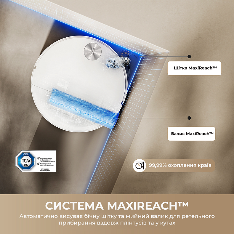 Робот-пылесос моющий MOVA S70 Roller White