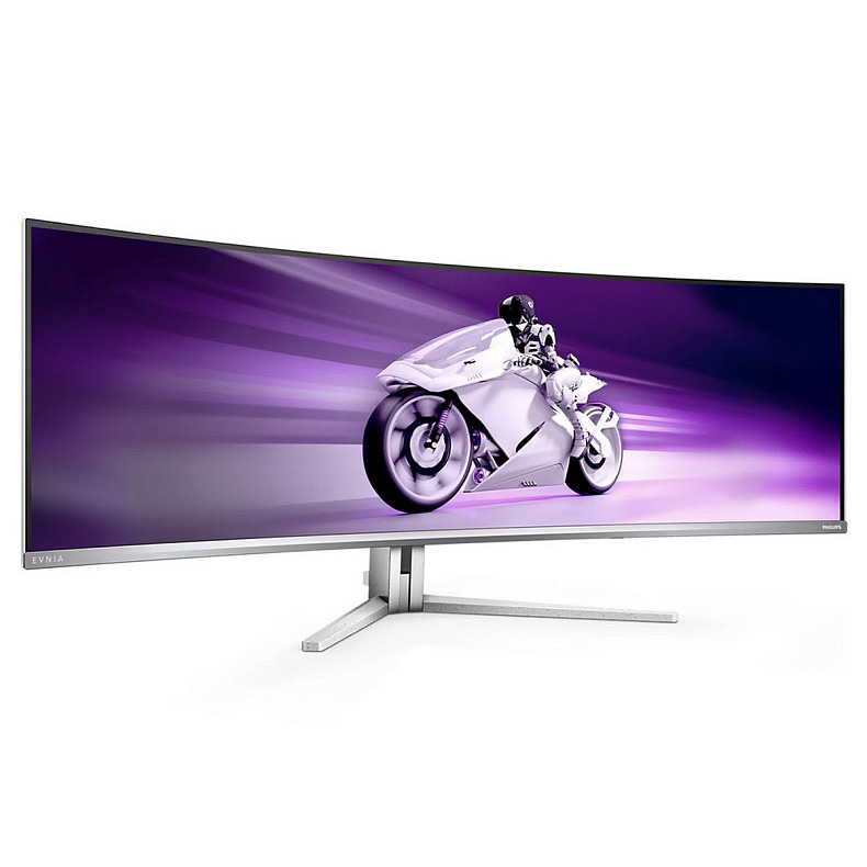 TFT 49" Philips 49M2C8900, OLED, DQHD, 240Hz, 0.03ms, 2хHDMI, DP, USB-C, USB-hub, HAS, колонки, белый