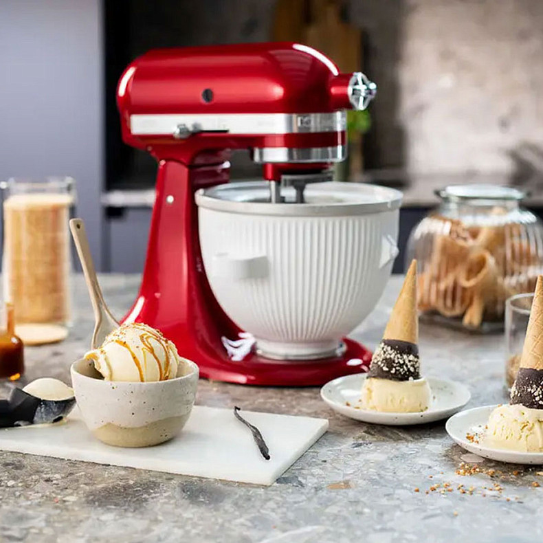 Кухонный комбайн KitchenAid Artisan 4,8 л 5KSM185PSECA с откидным блоком карамельное яблоко