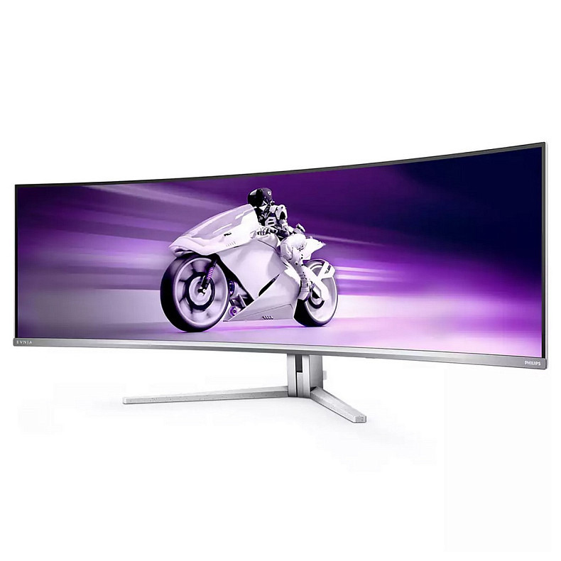 TFT 49" Philips 49M2C8900, OLED, DQHD, 240Hz, 0.03ms, 2хHDMI, DP, USB-C, USB-hub, HAS, колонки, белый