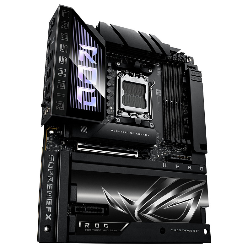 Материнcька плата ASUS ROG CROSSHAIR X870E HERO BTF sAM5 X870E 4xDDR5 M.2 HDMI Wi-Fi BT ATX прихован