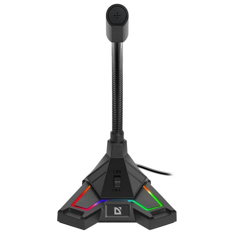 Микрофон Defender Pitch GMC 200 LED Black (4714033646208)