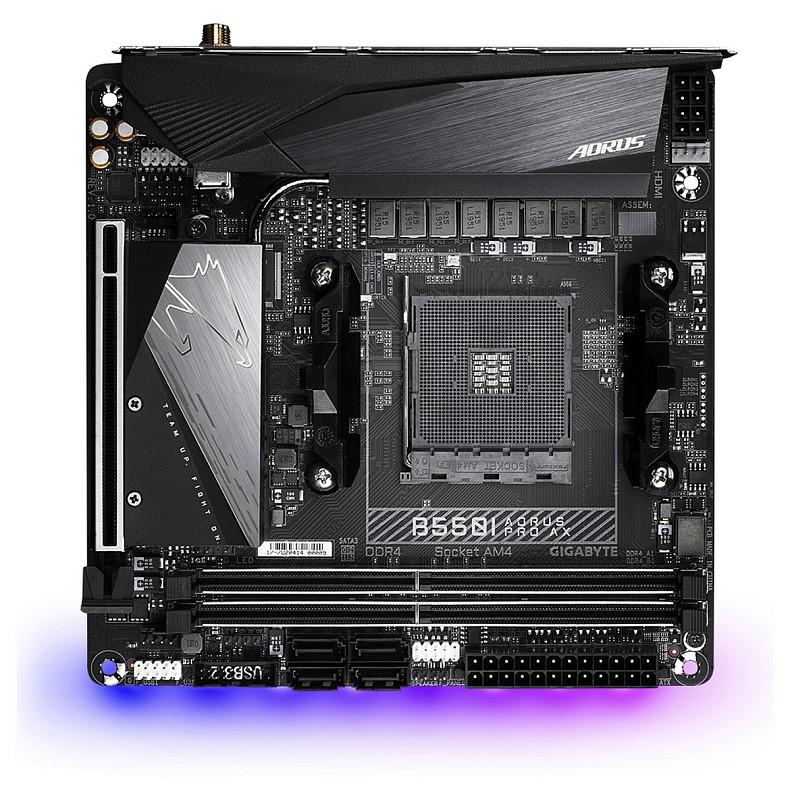 Материнская плата Gigabyte B550I Aorus Pro AX Socket AM4