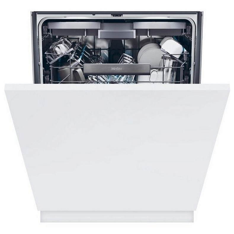 Посудомоечная машина Haier встроенная, 16компл., A+, 60см, дисплей, 3й корзина, белая