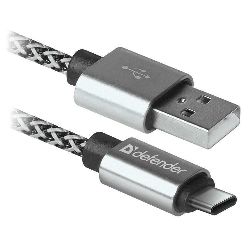 Кабель USB AM-Type-CM, 1.0 м, белый, 09-03T PRO Defender