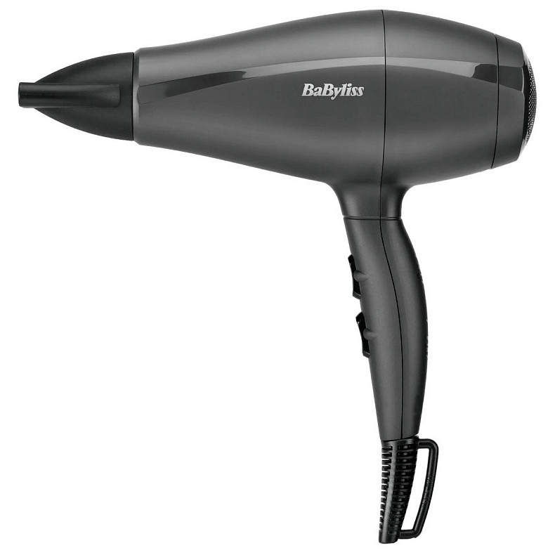 Фен Babyliss Super Light Pro, 2000Вт, 3 режими, HTDC мотор, тонкий концентратор 6 мм, чорний