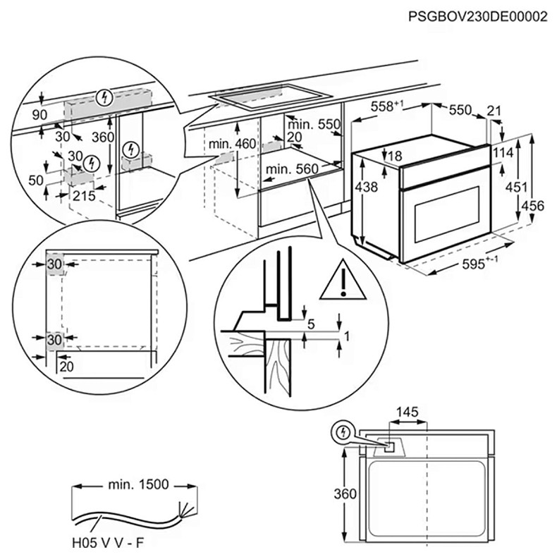 Мікрохвильова піч вбудована Electrolux EVM9E2XT