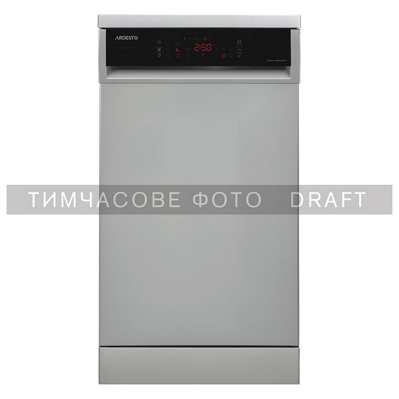 Посудомийна машина ARDESTO, 10компл., А++, 45см, дисплей, гігієн.обробка, сріблястий