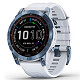 Спортивные часы Garmin Fenix 7 Sapphire Solar Mineral Blue DLC Titanium with Whitestone Band