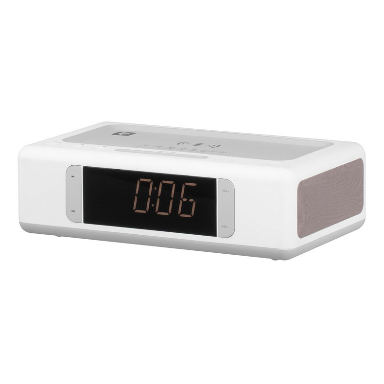 Мультимедійна акустика 2E SmartClock Wireless Charging White (2E-AS01QIWT)